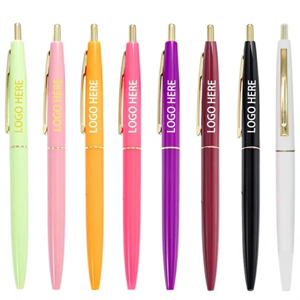 Promotional Hotel Gold Click Pens - Promotional Hotel Gold Click Pens - Image 0 of 10