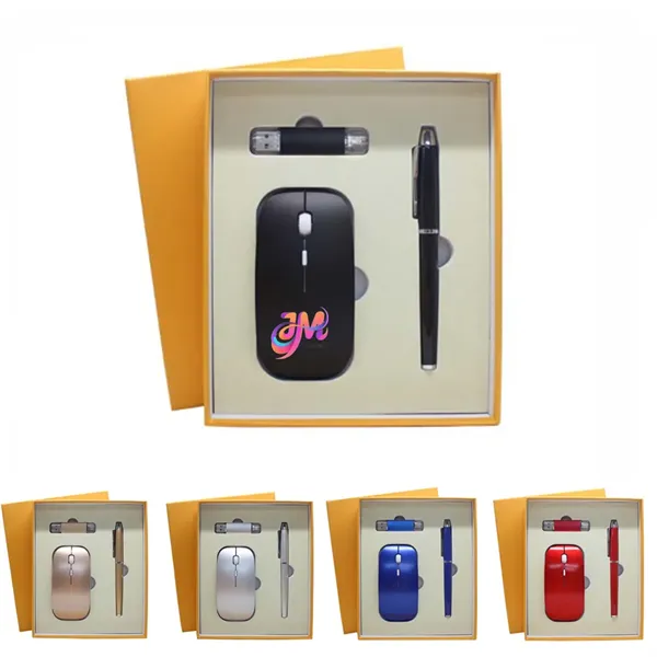 Wireless Mouse Pen and USB Drive Gift Set - Wireless Mouse Pen and USB Drive Gift Set - Image 0 of 3
