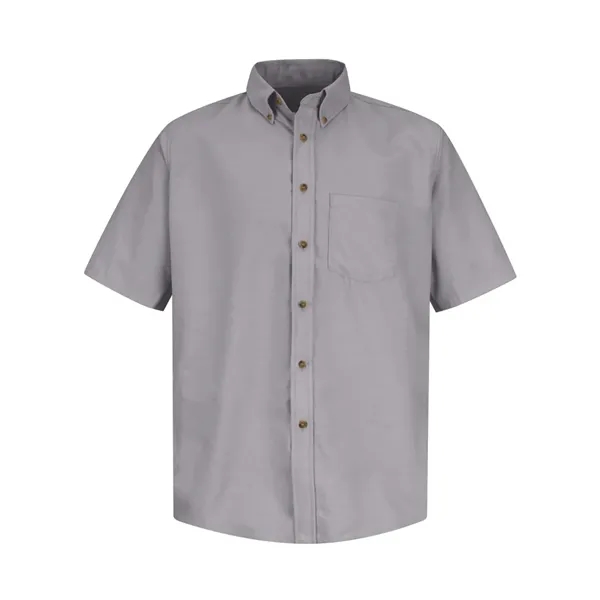 Red Kap Men's Poplin Short Sleeve Dress Shirt - Red Kap Men's Poplin Short Sleeve Dress Shirt - Image 15 of 18