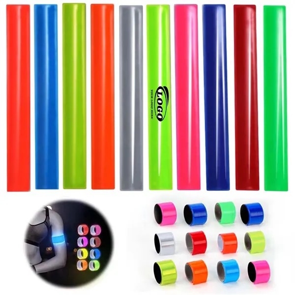 PVC Reflective Snap Bracelet for Night Running Safety - PVC Reflective Snap Bracelet for Night Running Safety - Image 0 of 13