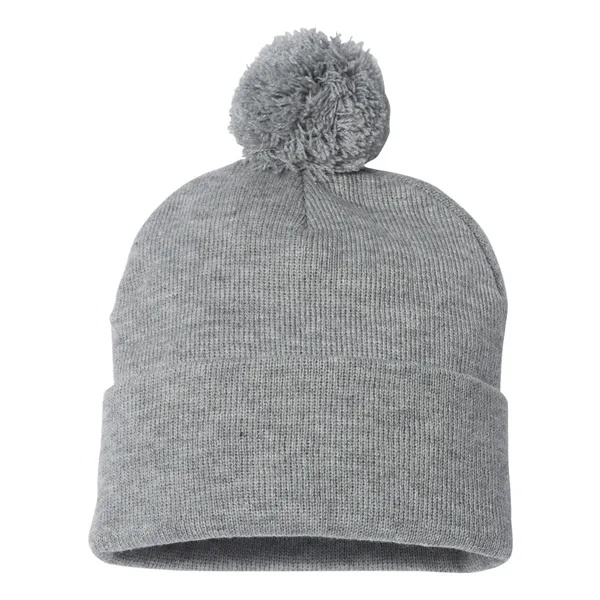 Sportsman 12" Pom-Pom Cuffed Beanie - Sportsman 12" Pom-Pom Cuffed Beanie - Image 31 of 66