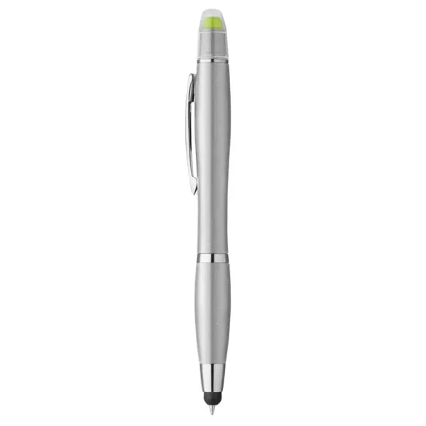 Curvaceous Metallic Stylus Highlighter Pen - Curvaceous Metallic Stylus Highlighter Pen - Image 1 of 7