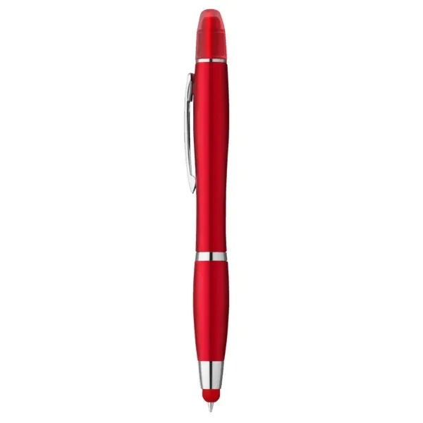 Curvaceous Metallic Stylus Highlighter Pen - Curvaceous Metallic Stylus Highlighter Pen - Image 2 of 7