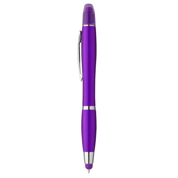 Curvaceous Metallic Stylus Highlighter Pen - Curvaceous Metallic Stylus Highlighter Pen - Image 3 of 7