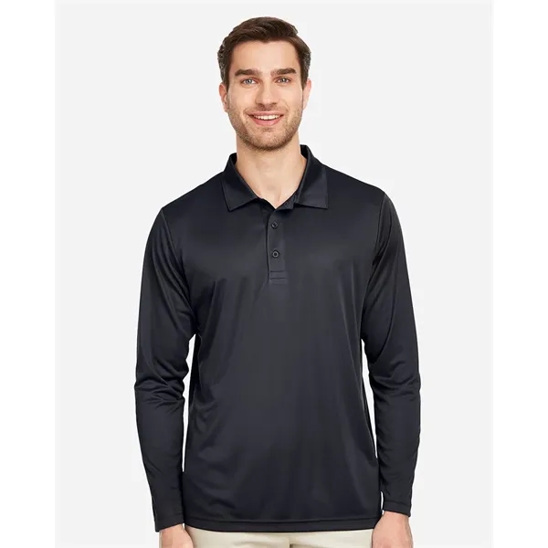 Team 365 Men's Zone Performance Long Sleeve Polo - Team 365 Men's Zone Performance Long Sleeve Polo - Image 0 of 12