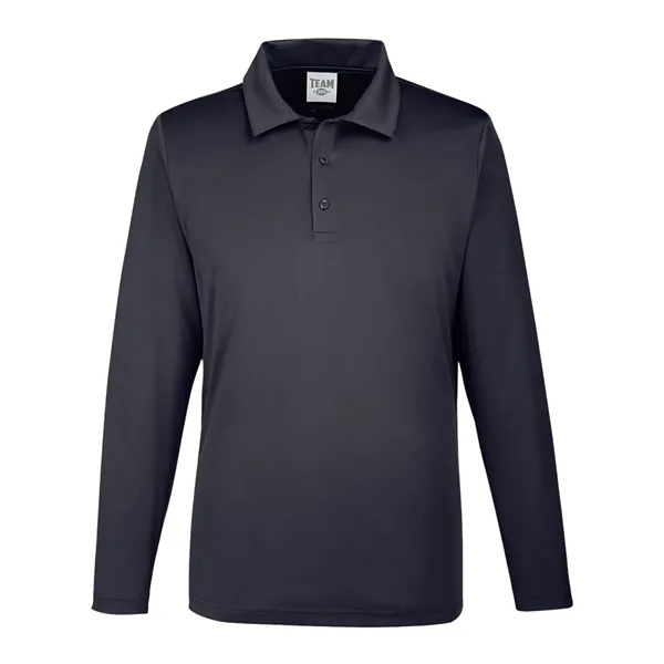 Team 365 Men's Zone Performance Long Sleeve Polo - Team 365 Men's Zone Performance Long Sleeve Polo - Image 1 of 12