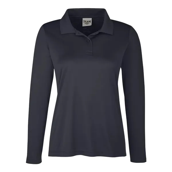 Team 365 Women's Zone Performance Long Sleeve Polo - Team 365 Women's Zone Performance Long Sleeve Polo - Image 1 of 12