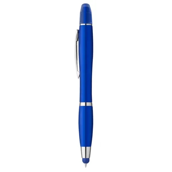 Curvaceous Metallic Stylus Highlighter Pen
