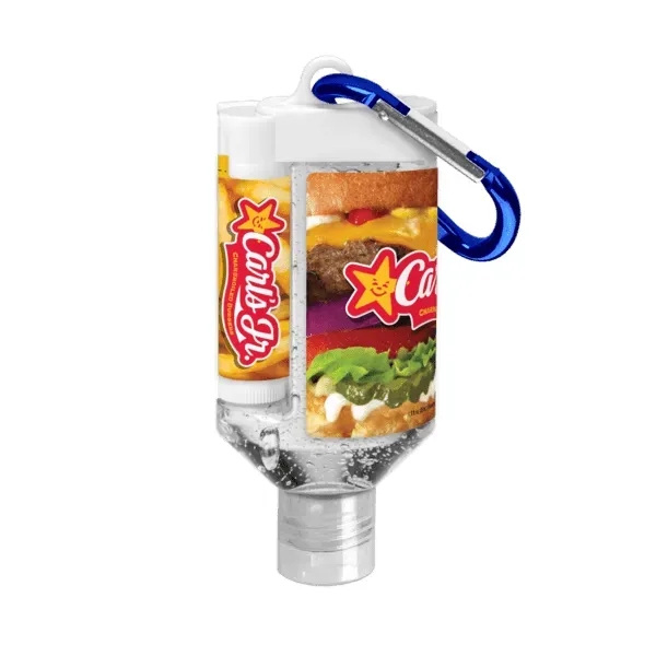 1.9oz Duo Bottle w/Clear Gel Hand Sanitizer/SPF 15 Lip Balm - 1.9oz Duo Bottle w/Clear Gel Hand Sanitizer/SPF 15 Lip Balm - Image 4 of 5