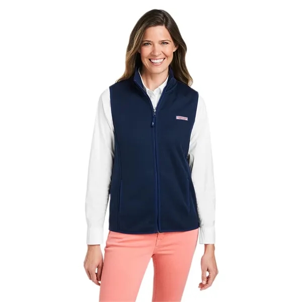 vineyard vines Women's Mountain Sweater Fleece Vest - vineyard vines Women's Mountain Sweater Fleece Vest - Image 0 of 4