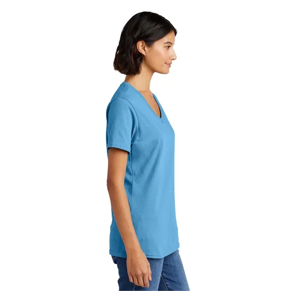 Port & Co Women's Core Cotton V-Neck Tee. - Port & Co Women's Core Cotton V-Neck Tee. - Image 2 of 126