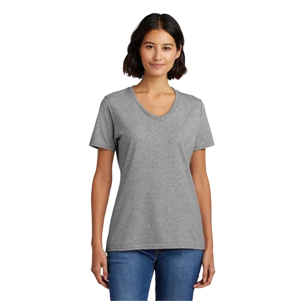Port & Co Women's Core Cotton V-Neck Tee. - Port & Co Women's Core Cotton V-Neck Tee. - Image 3 of 126