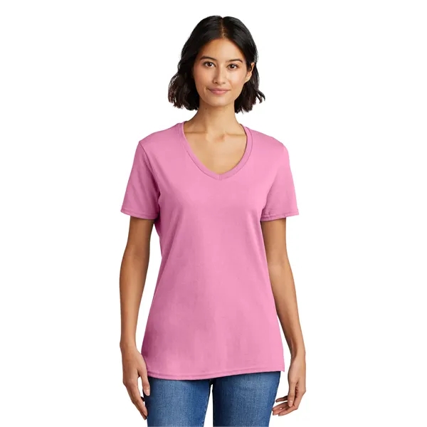 Port & Co Women's Core Cotton V-Neck Tee. - Port & Co Women's Core Cotton V-Neck Tee. - Image 7 of 126