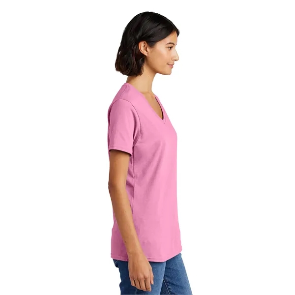 Port & Co Women's Core Cotton V-Neck Tee. - Port & Co Women's Core Cotton V-Neck Tee. - Image 10 of 126