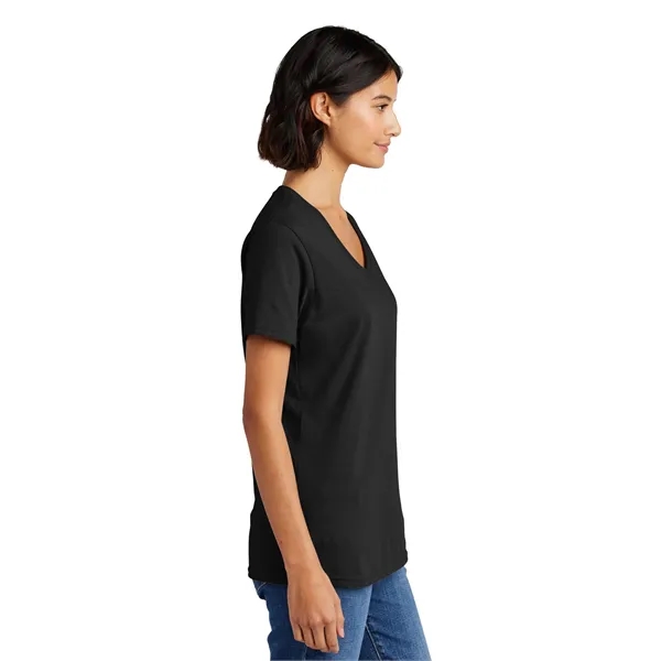 Port & Co Women's Core Cotton V-Neck Tee. - Port & Co Women's Core Cotton V-Neck Tee. - Image 20 of 126