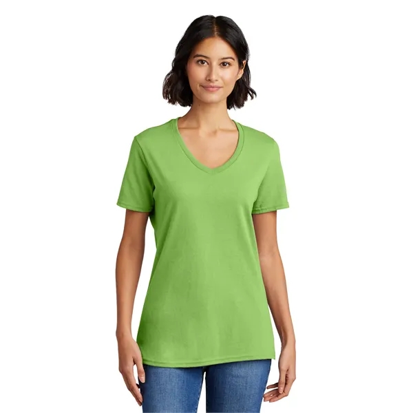 Port & Co Women's Core Cotton V-Neck Tee. - Port & Co Women's Core Cotton V-Neck Tee. - Image 22 of 126