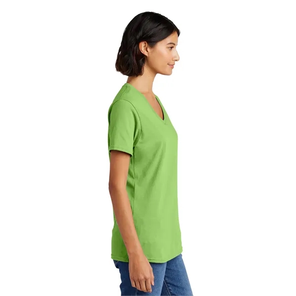 Port & Co Women's Core Cotton V-Neck Tee. - Port & Co Women's Core Cotton V-Neck Tee. - Image 25 of 126