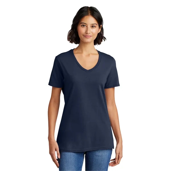 Port & Co Women's Core Cotton V-Neck Tee. - Port & Co Women's Core Cotton V-Neck Tee. - Image 28 of 126