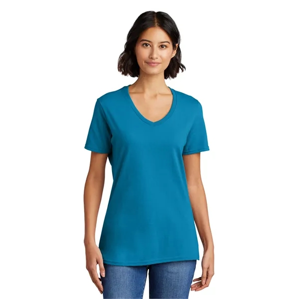 Port & Co Women's Core Cotton V-Neck Tee. - Port & Co Women's Core Cotton V-Neck Tee. - Image 33 of 126