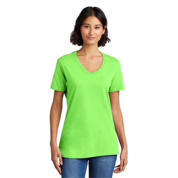 Port & Co Women's Core Cotton V-Neck Tee. - Port & Co Women's Core Cotton V-Neck Tee. - Image 39 of 126