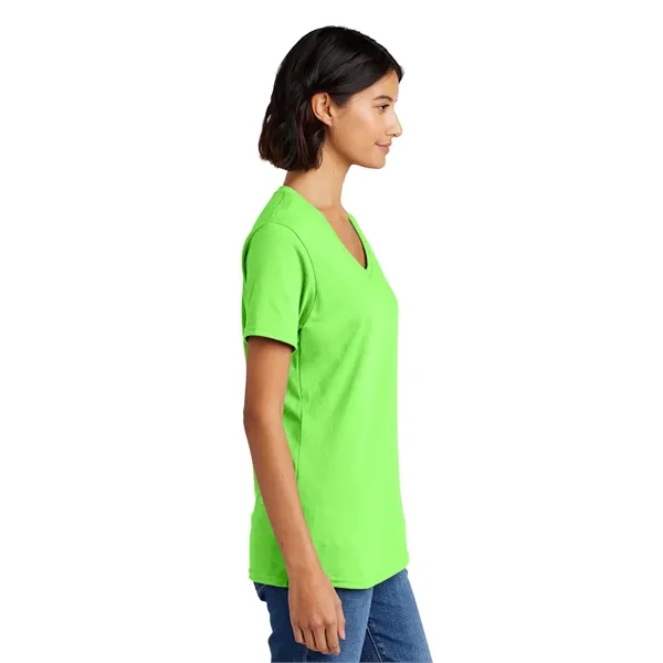 Port & Co Women's Core Cotton V-Neck Tee. - Port & Co Women's Core Cotton V-Neck Tee. - Image 42 of 126