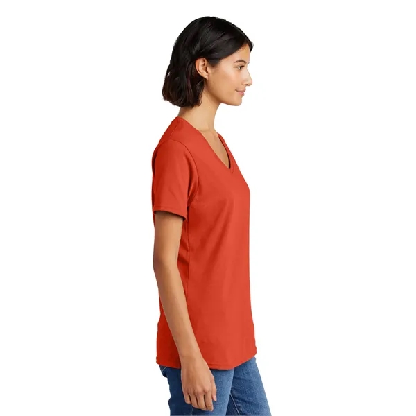 Port & Co Women's Core Cotton V-Neck Tee. - Port & Co Women's Core Cotton V-Neck Tee. - Image 58 of 126