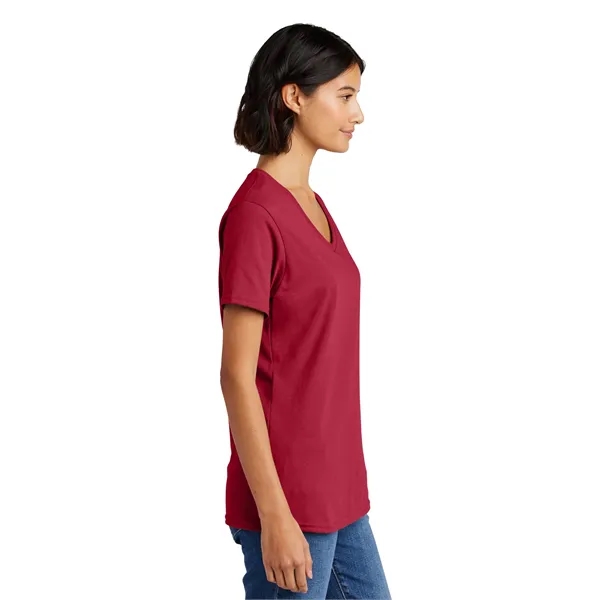 Port & Co Women's Core Cotton V-Neck Tee. - Port & Co Women's Core Cotton V-Neck Tee. - Image 64 of 126