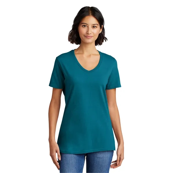 Port & Co Women's Core Cotton V-Neck Tee. - Port & Co Women's Core Cotton V-Neck Tee. - Image 72 of 126