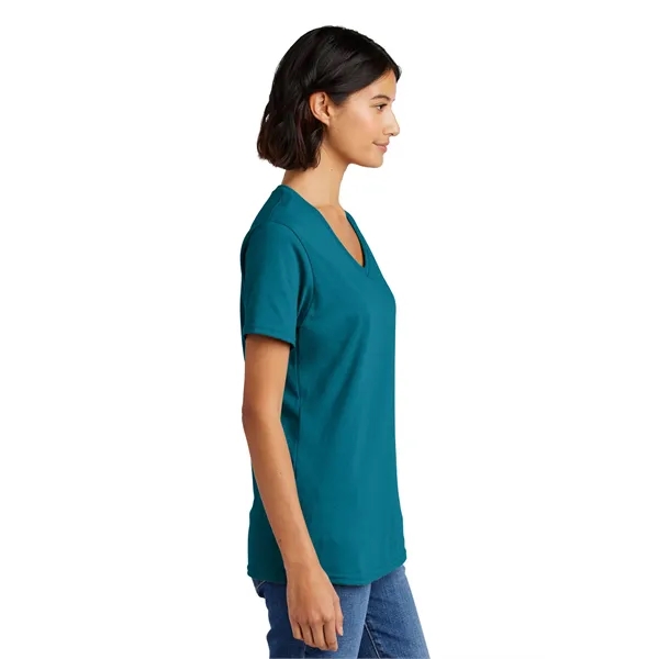 Port & Co Women's Core Cotton V-Neck Tee. - Port & Co Women's Core Cotton V-Neck Tee. - Image 76 of 126