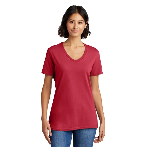 Port & Co Women's Core Cotton V-Neck Tee. - Port & Co Women's Core Cotton V-Neck Tee. - Image 78 of 126