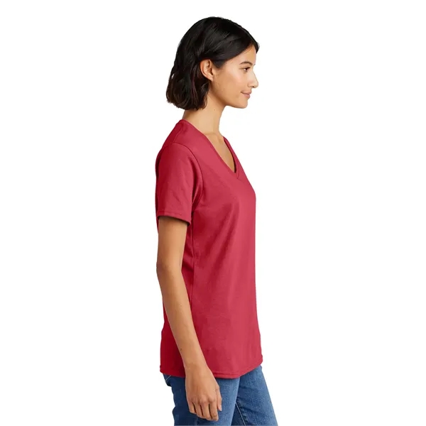Port & Co Women's Core Cotton V-Neck Tee. - Port & Co Women's Core Cotton V-Neck Tee. - Image 81 of 126