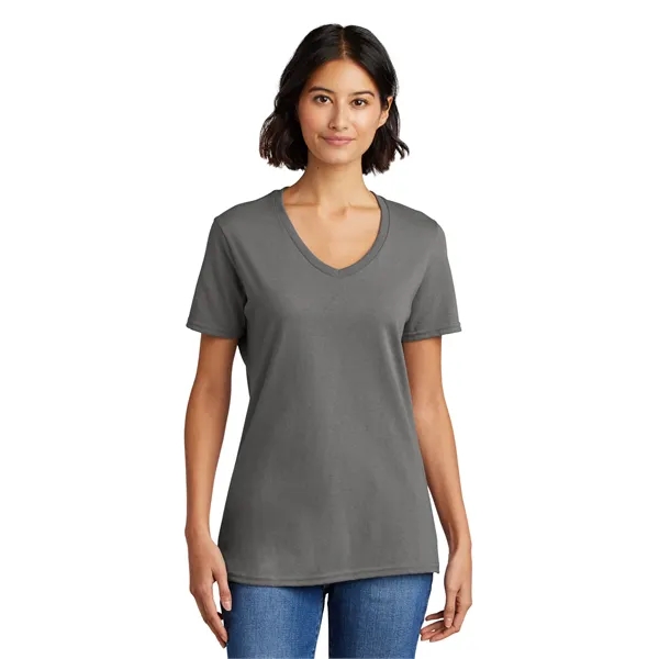 Port & Co Women's Core Cotton V-Neck Tee. - Port & Co Women's Core Cotton V-Neck Tee. - Image 83 of 126