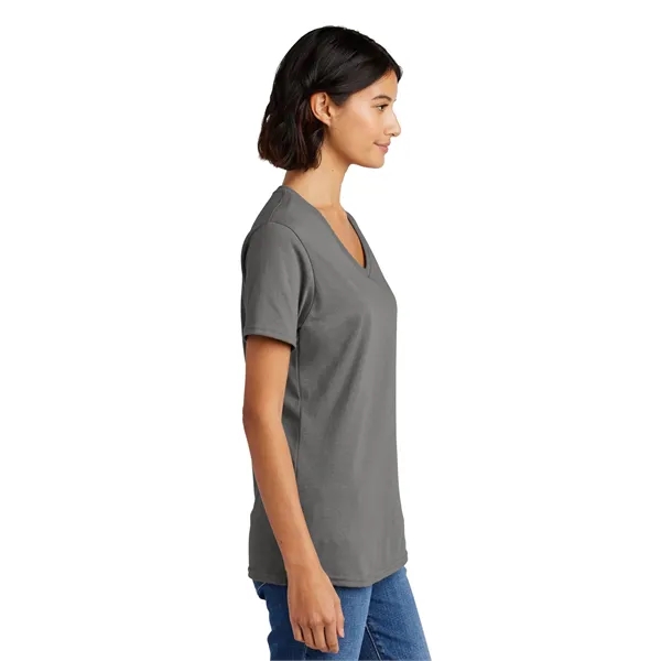 Port & Co Women's Core Cotton V-Neck Tee. - Port & Co Women's Core Cotton V-Neck Tee. - Image 86 of 126