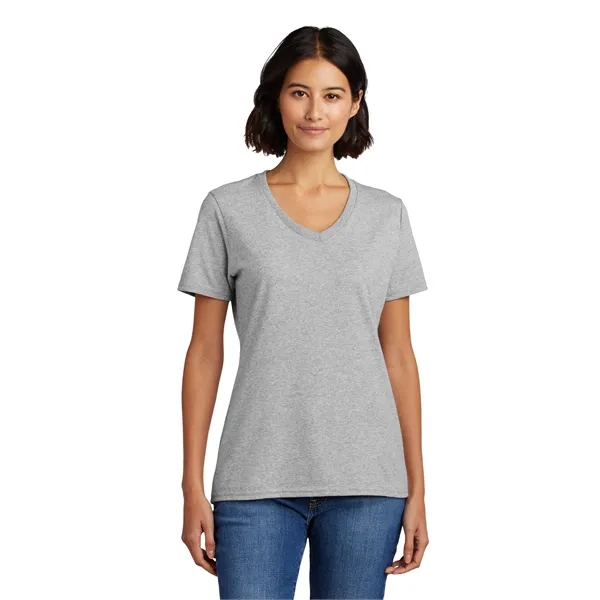 Port & Co Women's Core Cotton V-Neck Tee. - Port & Co Women's Core Cotton V-Neck Tee. - Image 88 of 126