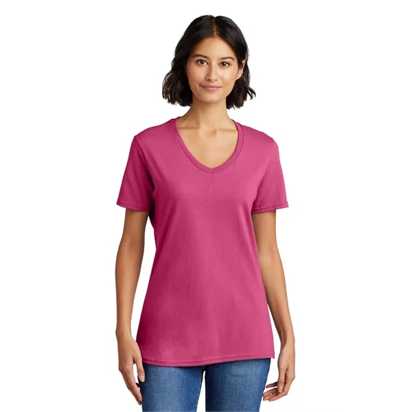 Port & Co Women's Core Cotton V-Neck Tee. - Port & Co Women's Core Cotton V-Neck Tee. - Image 95 of 126