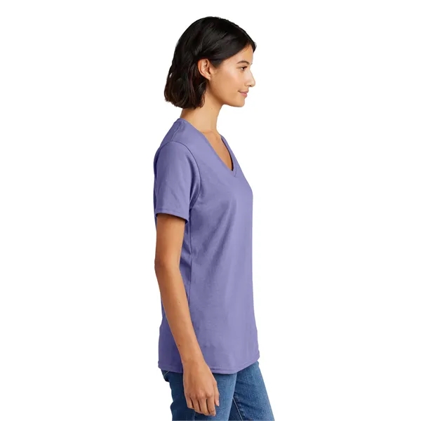 Port & Co Women's Core Cotton V-Neck Tee. - Port & Co Women's Core Cotton V-Neck Tee. - Image 100 of 126
