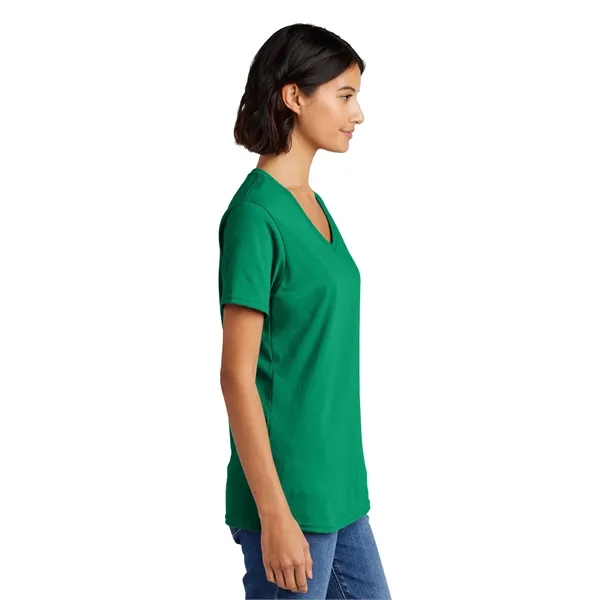 Port & Co Women's Core Cotton V-Neck Tee. - Port & Co Women's Core Cotton V-Neck Tee. - Image 105 of 126