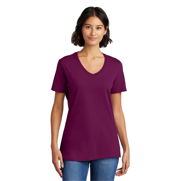 Port & Co Women's Core Cotton V-Neck Tee. - Port & Co Women's Core Cotton V-Neck Tee. - Image 111 of 126