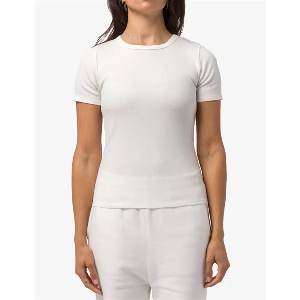 8.5 oz Sustainable Cotton Ribbed SS Tee 290 GSM - ROSR - 8.5 oz Sustainable Cotton Ribbed SS Tee 290 GSM - ROSR - Image 0 of 5