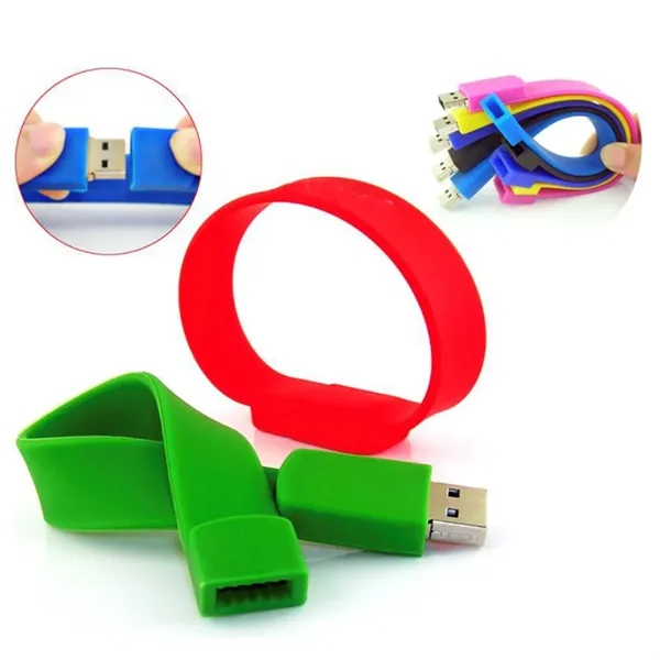 Customized 4Gb Wristband Usb Flash Drive - Customized 4Gb Wristband Usb Flash Drive - Image 2 of 3