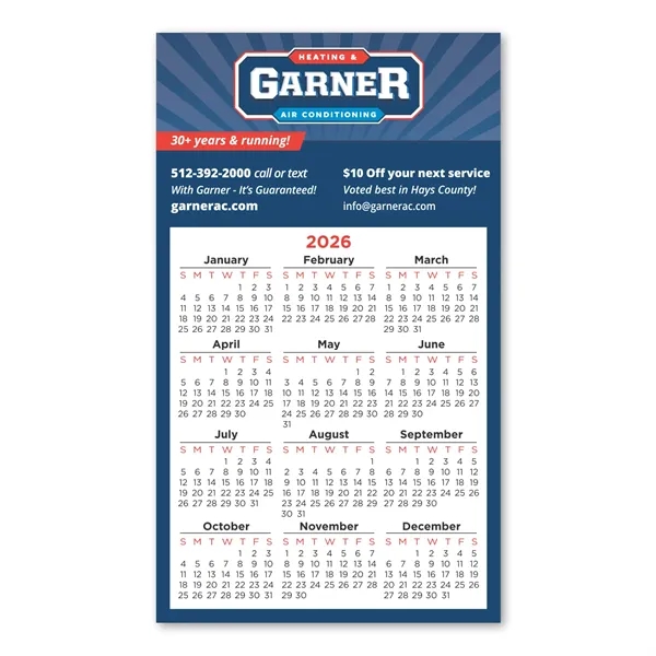 Calendar Square Corner Magnet 3 1/2 x 6 - Calendar Square Corner Magnet 3 1/2 x 6 - Image 0 of 0