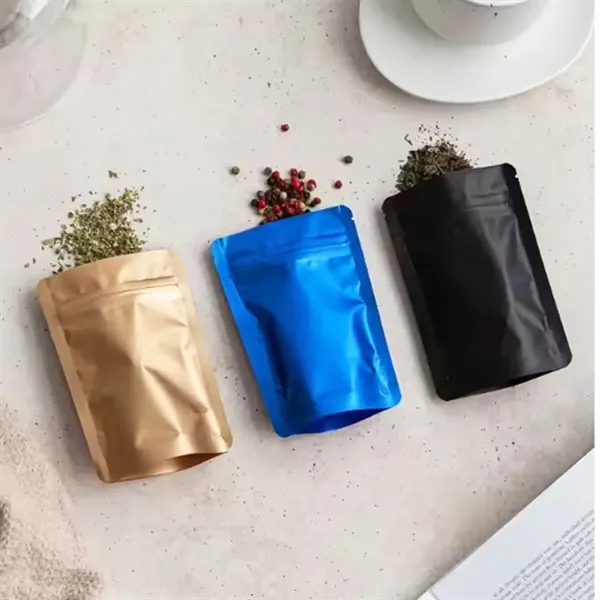 Stand Up Food Pouch with Resealable Zippe - Stand Up Food Pouch with Resealable Zippe - Image 4 of 5