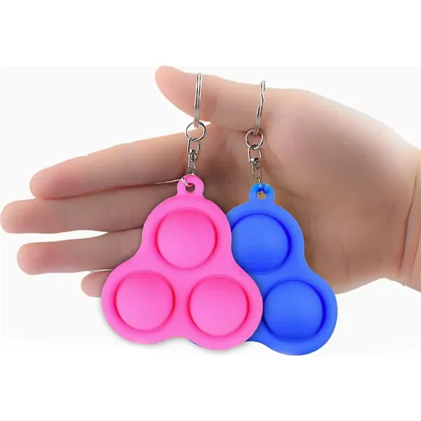 Triple Dimple Fidget Toy Keychain - Triple Dimple Fidget Toy Keychain - Image 3 of 6