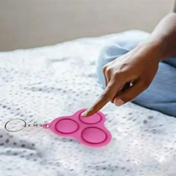 Triple Dimple Fidget Toy Keychain - Triple Dimple Fidget Toy Keychain - Image 4 of 6