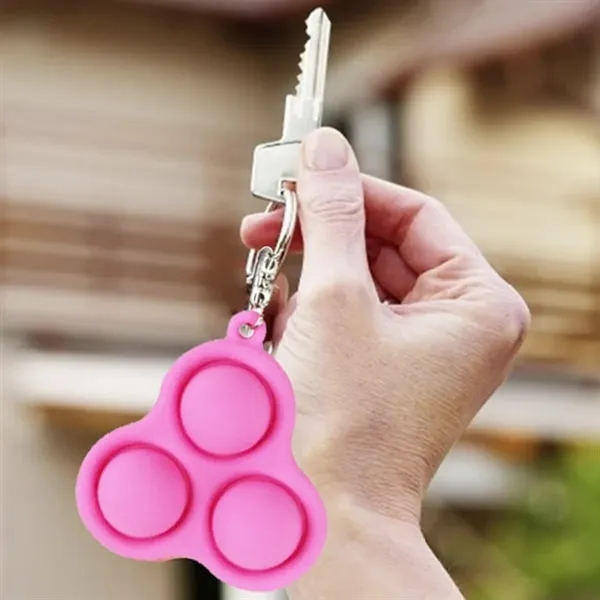 Triple Dimple Fidget Toy Keychain - Triple Dimple Fidget Toy Keychain - Image 5 of 6