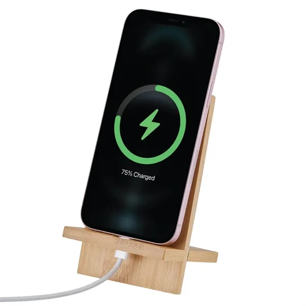 Deluxe Bamboo Phone Holder & Stand - Deluxe Bamboo Phone Holder & Stand - Image 1 of 2