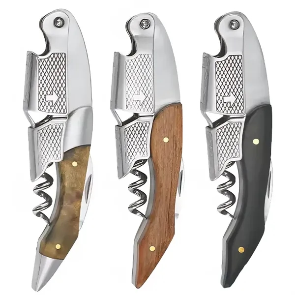 Rosewood Waiters Corkscrew With Foil Cutter - Rosewood Waiters Corkscrew With Foil Cutter - Image 2 of 6