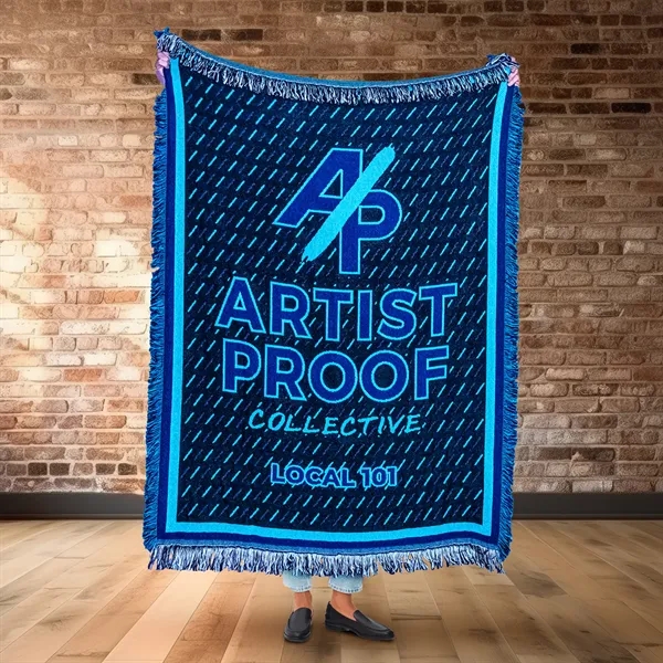 Custom 2.5-Layer CottonWeave™ Throw Blanket, USA-made. XL. - Custom 2.5-Layer CottonWeave™ Throw Blanket, USA-made. XL. - Image 8 of 10