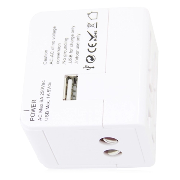 Worldwide Power Adapter W/ USB Port - Worldwide Power Adapter W/ USB Port - Image 1 of 1