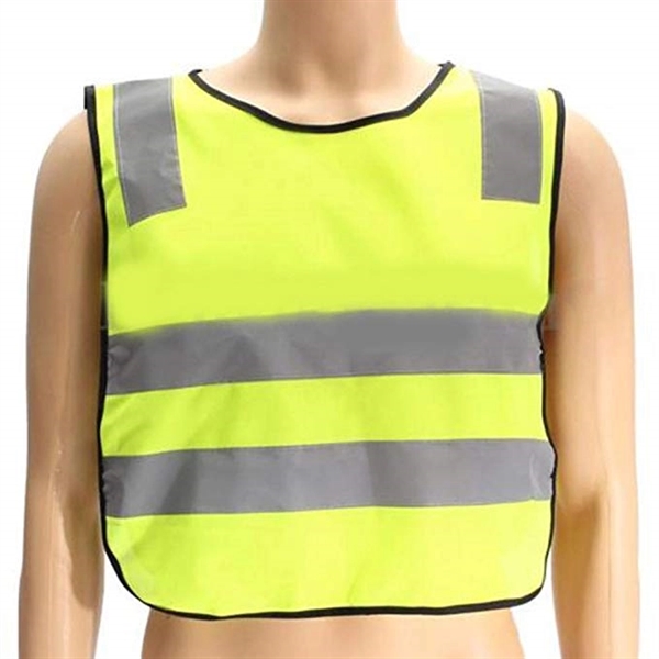 Visibility Kids Safety Vest Grey Reflective Strips - Visibility Kids Safety Vest Grey Reflective Strips - Image 2 of 2